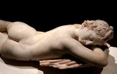 Śpiący hermafrodyta: sztuka rzymska, I wiek p.n.e.