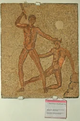 Tezeusz i Minotaur z Domu Jakuba Magnusa (mozaika)
