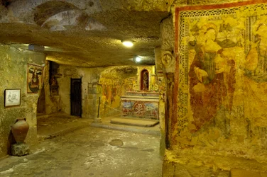 Widok katakumb św. Agaty w Rabacie na Malcie (zdjęcie)