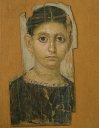 Kobiecy portret mumiowy z Fajum, koniec III wieku n.e.