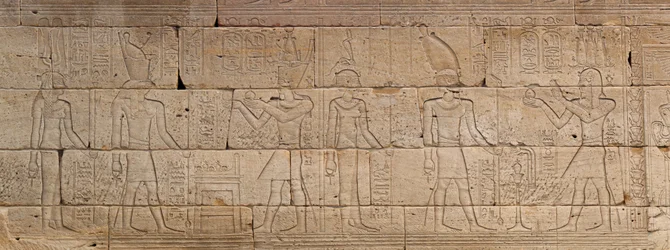 Relief ze świątyni w Dendur, ok. 10 r. p.n.e. (piaskowiec eolski)
