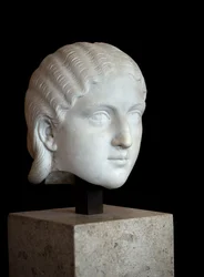 Art Rome Głowa cesarzowej Barbii Orbiany (III w.), Marmur