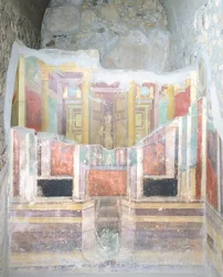 Wewnątrz domu Fabiusa Rufusa, Pompeje, Kampania, cywilizacja rzymska