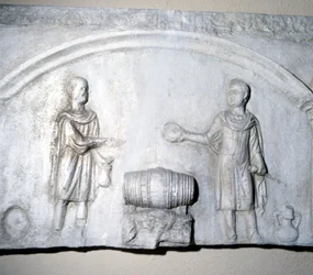Znak kupca wina w czasach rzymskich. Muzeum Ostii (Ostia)