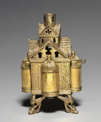 Kadzidło i stojak na krzyż ołtarzowy, 1150-1175