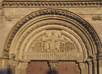 Tympanon katedralny Vezelay (Yonne 89)