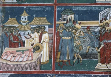 Fragment północnej ściany kościoła, ok.1601