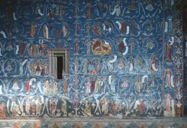 Drzewo Jessego, malowidło na południowym froncie, 1547-50