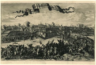Podbój Coevorden 30 grudnia 1672 r. Podbój Coeverde z Cast[eel] (tytuł na obiekcie)