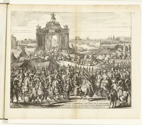 Uroczysty Wejście Farnese po Odsiedzeniu Paryża, 1590 Festes triomphales que Paris fit à Alexandre Farnese pour l
