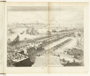 Parmański most nawy nad Skaldą, 1585 Le Pont de Farnese (tytuł na obiekcie) Guerres de Flandres (tytuł serii)