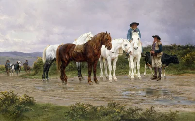 Rynek rolników w Pirenejach, 1884