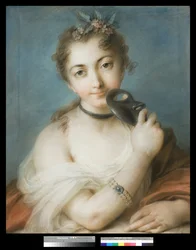 Portret kobiety w masce, ok. 1720-30