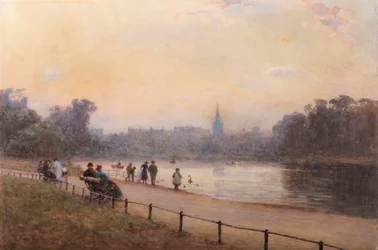 Promenada w parku, Kensington