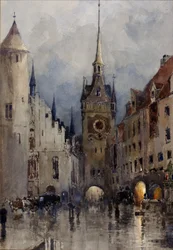Scena uliczna w Monachium