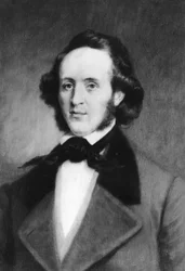 Felix Mendelssohn 1809-1847, niemiecki kompozytor, 1907.