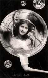 Phyllis Dare 1890-1975, angielska aktorka, 1907.