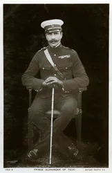 Książę Aleksander Teck, ok. 1900.