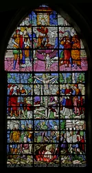 Okno przedstawiające sceny z życia św. Denisa, 1530-40