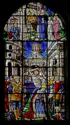 Okno przedstawiające egzekucję św. Denisa, 1530-40