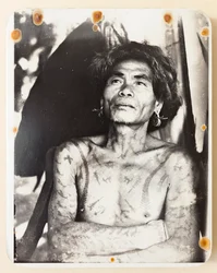 Wytatuowany Ifugao z dystryktu Kababuyan