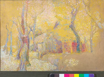 Stodoła na drzewach, ok. 1900-06