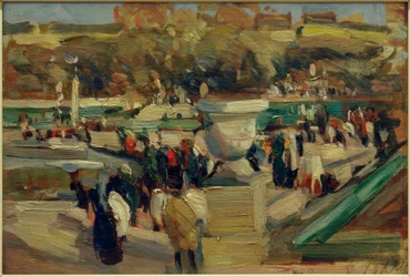 Spacerowicze w parku (Jardin du Luxembourg), Paryż
