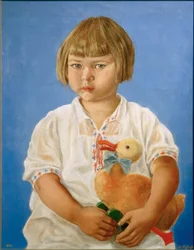 Portret dwuletniej dziewczynki