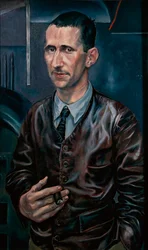 Portret niemieckiego pisarza i dramaturga Bertolta Brechta (Bertold Brecht