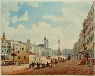 Główny plac w Linz
