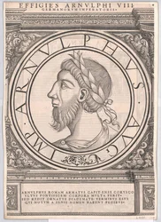 Rzymski cesarz wschodniofrankijski Arnulf (druk)