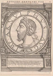 Rzymski cesarz wschodniofrankijski Arnulf (druk)
