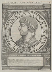 Cesarz rzymski Konstancjusz II (druk)
