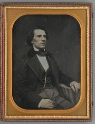 Portret siedzącego mężczyzny bez tytułu, 1855.
