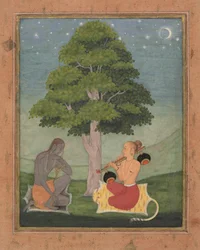Kedar Ragini: Folio z serii ragamali Girlanda trybów muzycznych, ca. 1690-95.
