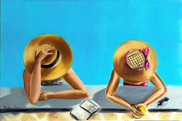 At the Pool, 2023 (olej na płótnie)