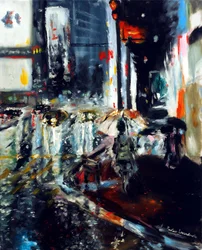 City Lights I, 2020 (olej na płótnie)