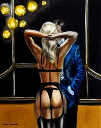 Midnight Romance, 2025 (olej na płótnie)