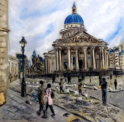 Place du Pantheon Paris, 2022 (olej na płótnie)