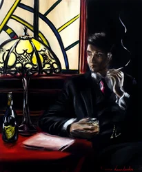 The Noir Hour, 2025 (olej na płótnie)