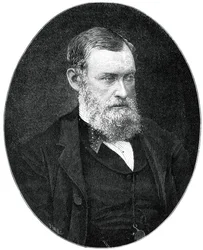 William Edward Forster, XIX-wieczny brytyjski przemysłowiec i mąż stanu Partii Liberalnej, 1900.