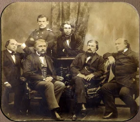 Leon Tołstoj (1828-1910) i Dmitri Grigorovitch (1822-1900) - Assis, Iwan Aleksandrowicz Gontcharow (1812-1891), Iwan Siergiejewicz Turgueniew (Turgieniew, Tourguenieff ou Tourgueneff) (1818-1883), Aleksander Wasiliewicz Druszynin (Drużynin) ( 1824-1864) i 