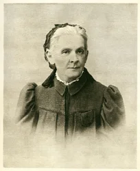 Portret Marii Aleksandrownej Ułanow (1835-1916), matki Lenina (1870-1924). Fotografia, w „Nasz Iljicz”, Wydanie Państwowe dla Dzieci, Moskwa