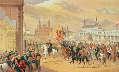 Ślub cara Mikołaja II z Aleksandrą, Moskwa, 1896 r.