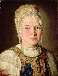Portret kobiety w rosyjskim stroju, 1769