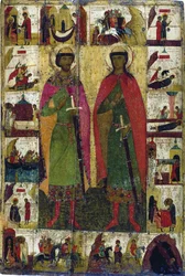 Święci Borys i Gleb”, XIV wiek.