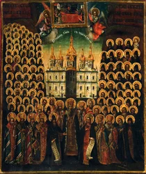 Święci Kijowskiego Klasztoru Jaskiń, druga połowa XVIII wieku.