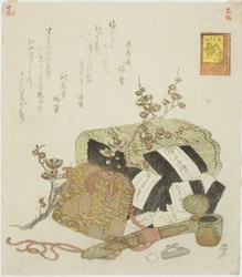 Wodorosty, przenośne etui i gałązka śliwy, no. 5 z serii "The Rabbit