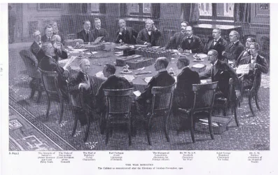 Ministerstwo Wojny, z książki After Pretoria: The Guerilla War wydanej przez Harmsworth Bros Limited, 1901