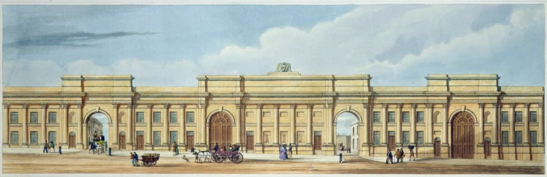 New Grand Entrance to the Liverpool and Manchester Railway, Lime Street, Liverpool, z 